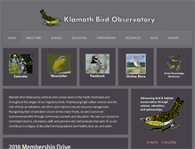 Tablet Screenshot of klamathbird.org